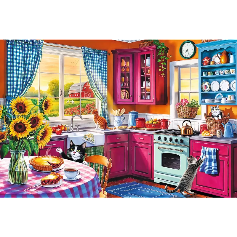 TREFL PUZZLE Puzle - 300 Easy Piece - Rīts virtuvē FSC Mix 70% 23102