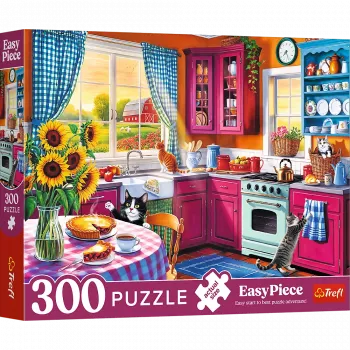 TREFL PUZZLE Puzle - 300 Easy Piece - Rīts virtuvē FSC Mix 70% 23102