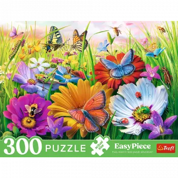 TREFL PUZZLE Puzle - 300 EasyPiece - Kukaiņi pļavā Trefl 23103