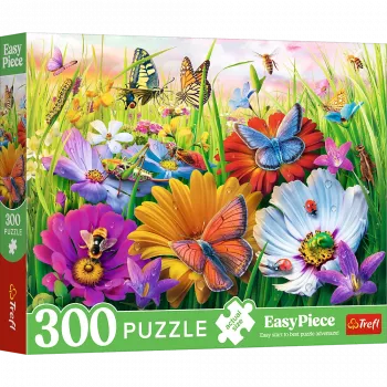 TREFL PUZZLE Puzle - 300 EasyPiece - Kukaiņi pļavā Trefl 23103
