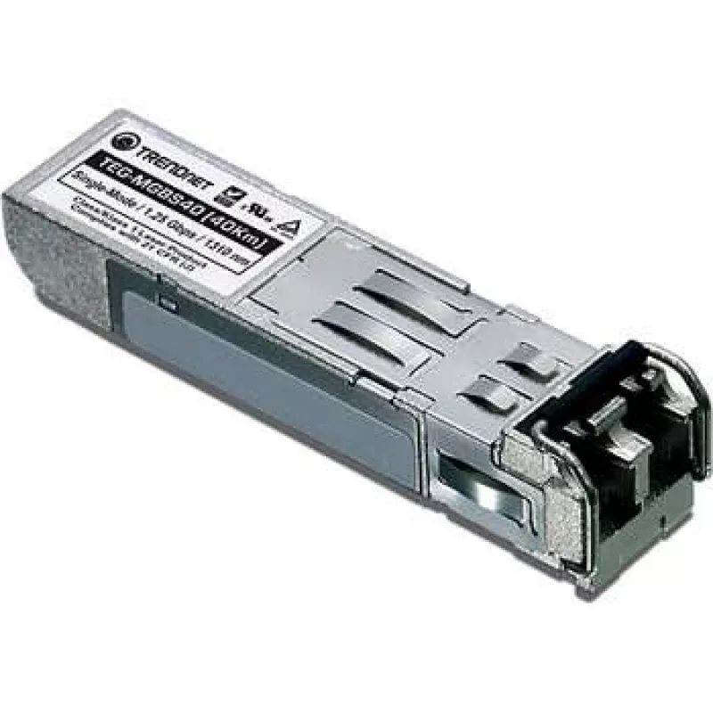 TRENDnet TEG-MGBS40 1000Base-LX SFP uztvērēja modulis, LC Duplex, 40km, 1310nm, vienmoda