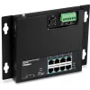 TRENDnet TI-PG102F industriālais 8 portu Gigabit PoE+ slēdzis (240W, DIN-sliede, IP30, bez ventilatora)