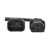 Tripp PDU Power Cord C13 to C14 10A 250V H05VV-F 2m (6.6ft) Black