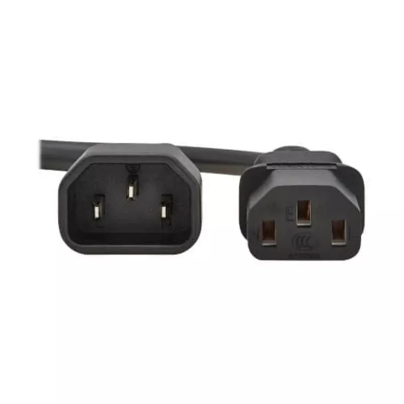 Tripp PDU Power Cord C13 to C14 10A 250V H05VV-F 2m (6.6ft) Black