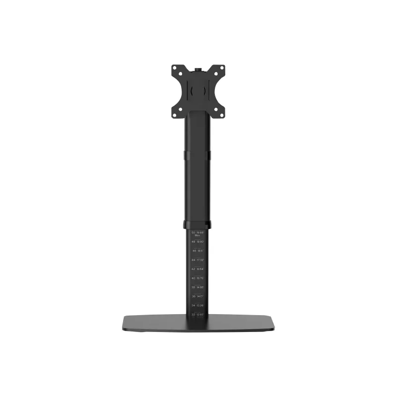 Tripp Single-Display Monitor Stand - Augstumā regulējams, 17 līdz 27 collu monitoriem - Montāžas komplekts - Monitoram - Tērauds - Melns - Ekrāna izmērs: 43.2-68.6 cm (17-27)