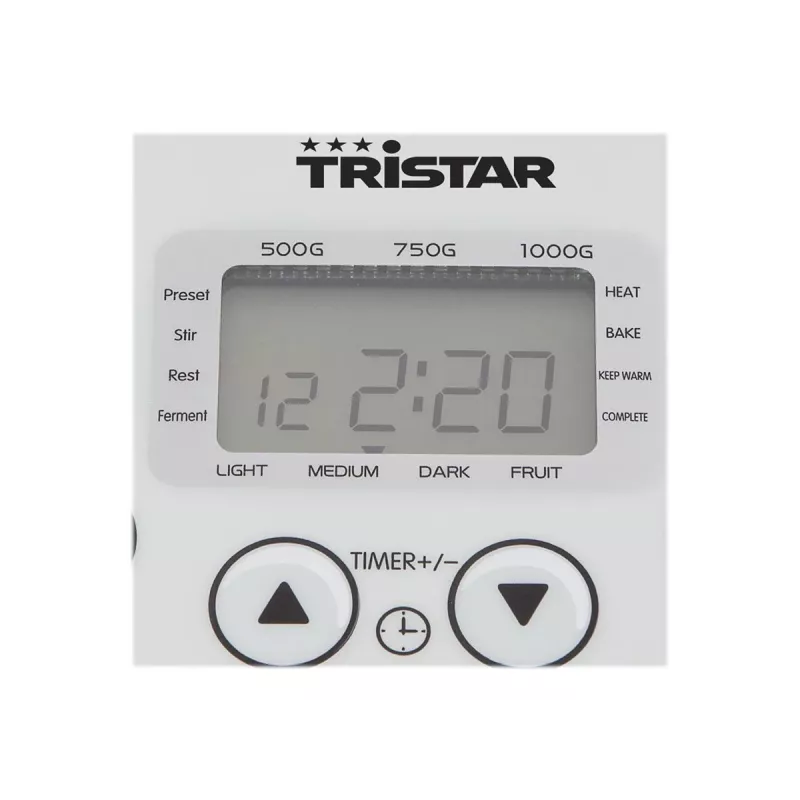 Tristar BM-4586 Maizes cepējs 550W, 19 programmas, 750g-900g, LCD, nepiedegoša panna, melns