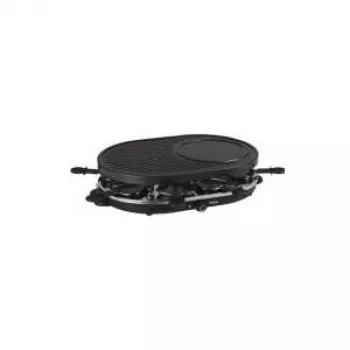 Tristar RA-2996 Rakleta grils 8 personām, 1200 W, pretpielīpoša abpusēja plāksne, 8 pannas, melns/sudraba