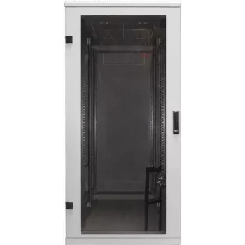 TRITON RMA-32-A66-CAX-N1 19 collu tīkla skapis 32U 600x600 mm gaiši pelēks ar stikla durvīm