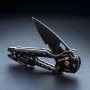 True Utility Smartknife+ Salokāms daudzfunkcionāls nazis ar 8 funkcijām, melns (TU6869)