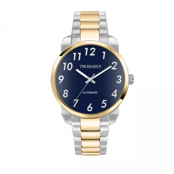 Trussardi vīriešu pulkstenis R2423154001 40mm Nerūsējošais tērauds Zils ciparnīca Kvarcs