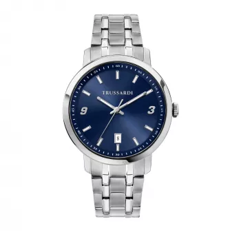Trussardi vīriešu pulkstenis R2453147010 41mm nerūsējošais tērauds zils ciparnīca