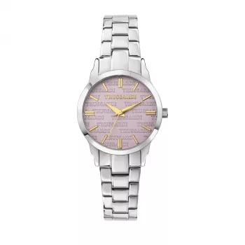 Trussardi T-Light Sieviešu kvarca pulkstenis R2453141508 32mm Roze zelta PVD nerūsējošā tērauda siets
