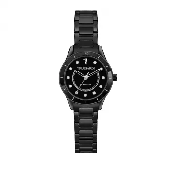 TRUSSARDI Sieviešu R2453151501 T-Light kvarca pulkstenis 30mm sudraba nerūsējošais tērauds