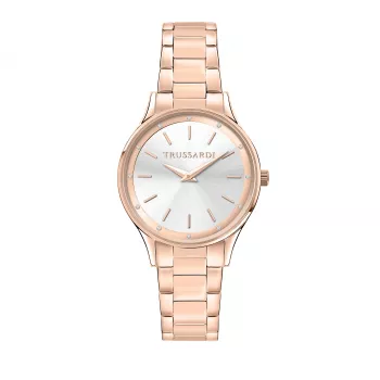 Trussardi Sieviešu T-Light Kvarca Pulkstenis R2453152510 34mm Nerūsējošā Tērauda Siets