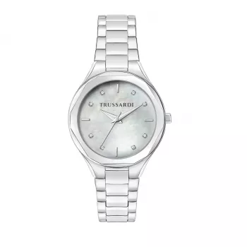 Trussardi sieviešu pulkstenis R2453157502 32mm sudraba nerūsējošā tērauda siets