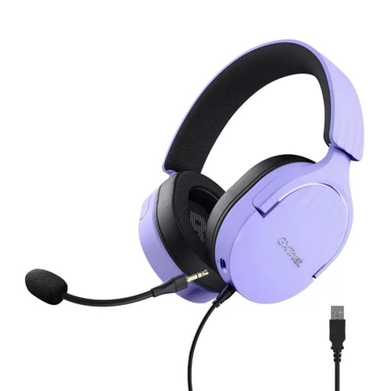 Trust GXT490P Fayzo 7.1 USB austiņas Violeta