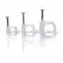 TRYTYT FLOP-O7 apaļo kabeļu skava ar naglu, 7 mm, balta, 100 gab.