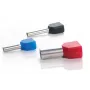 TRYTYT Izolētais dubultuzgalis DUID-2x1,5-8 Sarkans 2 x 1,5 mm², 8 mm, 100 gab.