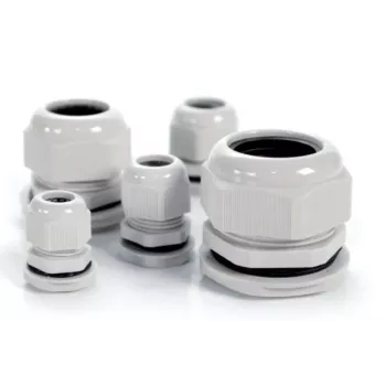 TRYTYT PG13.5 kabeļu uzmava gaiši pelēka PA6 IP68 6-12mm kabeļiem (1 gab.)