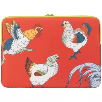 TUCANO SCHIZZO futrālis MacBook Air 15 collu / portatīvajiem datoriem 13-14 collu, Fauna Galline oranžs