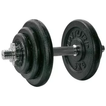 Tunturi 20 kg Regulējamo Hanteles Komplekts ar Čuguna Plāksnēm un Tērauda Stieņiem (2 x 10 kg)
