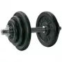 Tunturi 20 kg Regulējamo Hanteles Komplekts ar Čuguna Plāksnēm un Tērauda Stieņiem (2 x 10 kg)