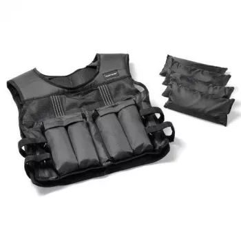Tunturi regulējama svara veste 10 kg (melna, unisex)