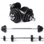 Tunturi Stieņu/Hanteles komplekts 20 kg čuguna ar spinlock stieņiem