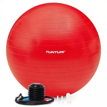Tunturi Gymball Anti Burst vingrošanas bumba ar sūkni 55 cm, sarkana