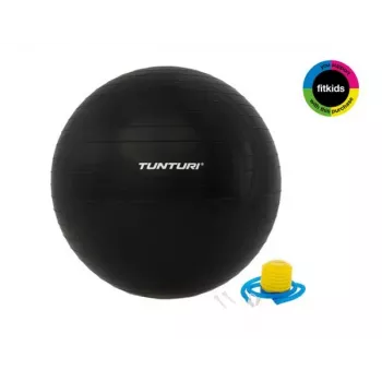 Tunturi Vingrošanas Bumba ar Sūkni 75cm Melna