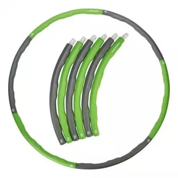 Tunturi salokāmais vingrošanas riņķis - 100 cm, 1,2 kg, pelēks/zaļš