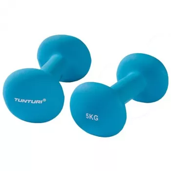 Tunturi Neoprēna hanteles 5 kg pāris - zils