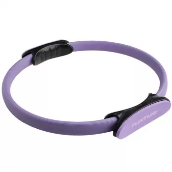 Tunturi Pilates gredzens, violets – stikla šķiedras pretestības gredzens kodolam, augšstilbiem, rokām, krūtīm, sēžamvietai un mugurai