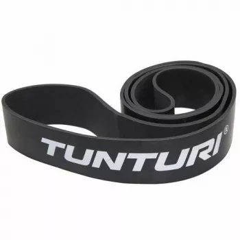 Tunturi Power Band īpaši smagā pretestības gumija, 104 cm x 6.4 cm, melna