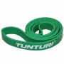 Tunturi Power Band Medium cilpas pretestības gumija (zaļa, 104 x 2,9 cm, dabīgais latekss)