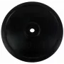 Tunturi Gumijas svara disks 20 kg – Melna gumijas pārklājuma čuguna plāksne (viena, 30 mm caurums)