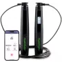 Tunturi Smart Jump Rope ar LCD displeju un lietotnes savienojamību, regulējams 2,95 m, melns
