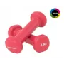 Tunturi Vinila hanteles 0.5 kg, rozā, 2 gab.