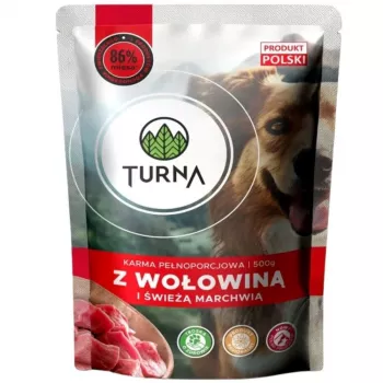 TURNA ar liellopu mitrā suņu barība 500g