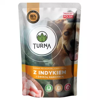 TURNA ar tītaru – mitrā suņu barība – 500g
