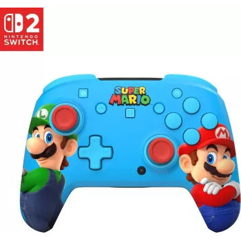 Turtle Beach Rematch bezvadu spēļu kontrolieris Nintendo Switch 2 – Mario & Luigi Edition RGB