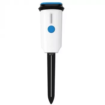 TUYA Smart Wi-Fi augsnes temperatūras un mitruma sensors, IP67 nerūsējošā tērauda zonde, Tuya Smart Life lietotne, 3x AA baterijas, balts
