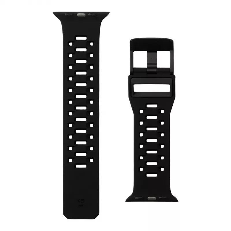UAG Scout Silikona pulksteņa siksniņa Apple Watch 49mm/45mm/44mm/42mm - Melna
