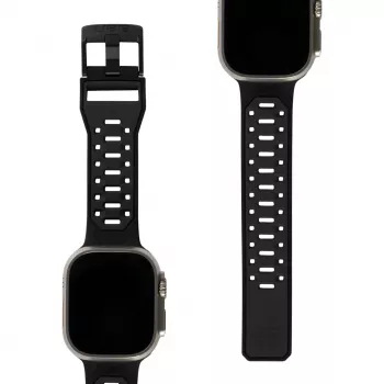 UAG Scout Silikona pulksteņa siksniņa Apple Watch 49mm/45mm/44mm/42mm - Melna