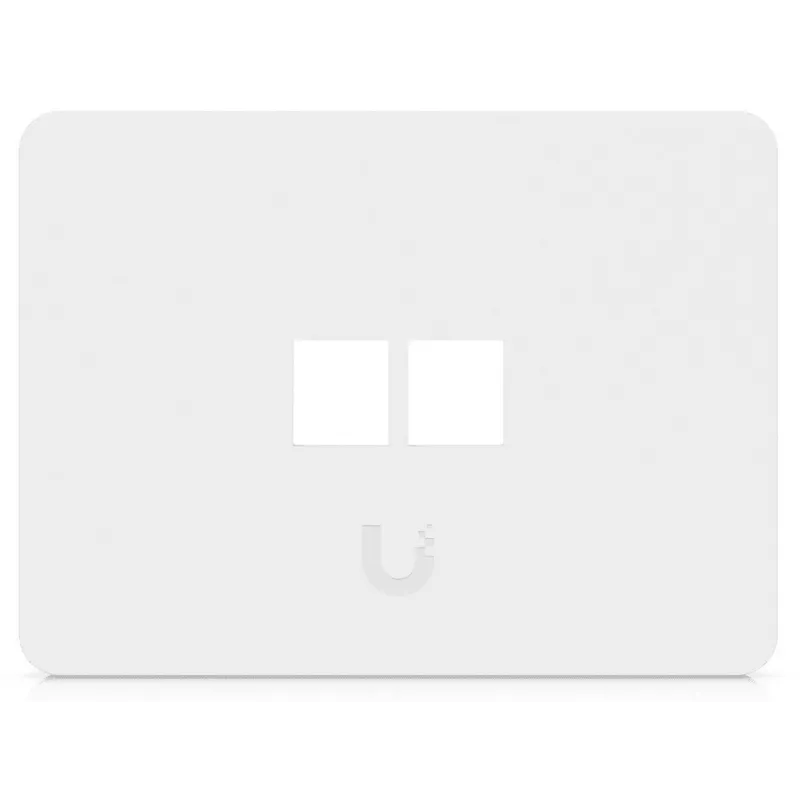 Ubiquiti UACC-WP-KEYSTONE-H-2P Universālā Keystone sienas plāksne (2 iepakojumā) – balta, viena ganga, ABS