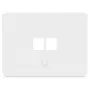 Ubiquiti UACC-WP-KEYSTONE-H-2P Universālā Keystone sienas plāksne (2 iepakojumā) – balta, viena ganga, ABS