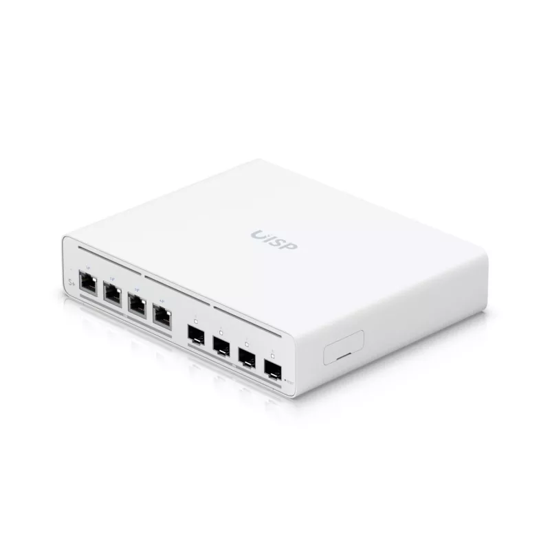 Ubiquiti UISP-S-PLUS-EU 8 portu 2.5GbE PoE++ komutators ar 10G SFP+ augšupielādes portu, 200W budžets
