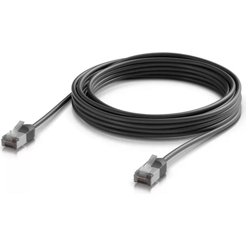 Ubiquiti Ultra-Thin Rugged Shielded USB-C to DisplayPort 1.4 kabelis 1,8 m melns