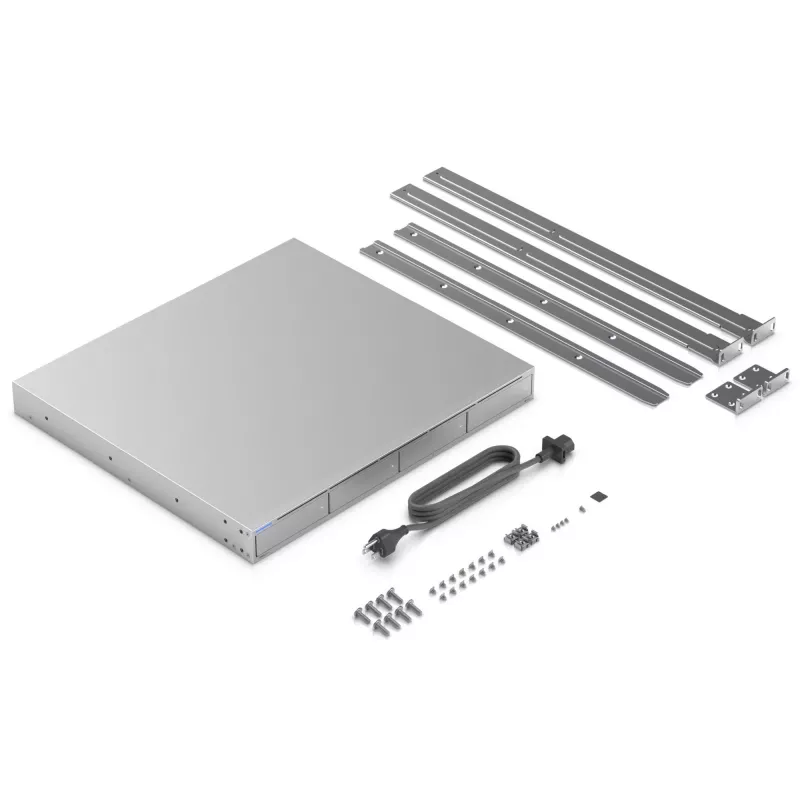 Ubiquiti UNAS-Pro-4 1U uzstādāms 4 nodalījumu NAS ar 10GbE SFP+
