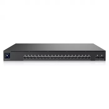 Ubiquiti UniFi EAV-Fiber 22 portu pilnībā pārvaldāms Layer 3 10G/100G agregācijas slēdzis